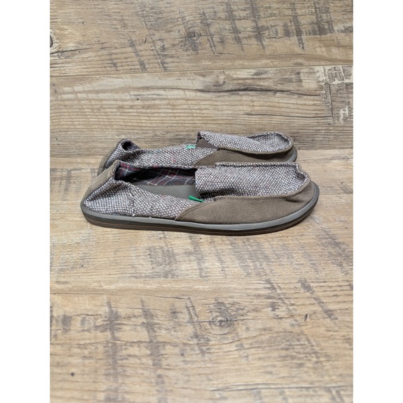 Sanuk Sidewalk Surfer Loafers Women's Size 9 Brown Casual Comfort Slip-On Shoes - Picture 3 of 15
